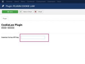 7 - Inserire il codice di licenza e verificare di aver attivato la plugin